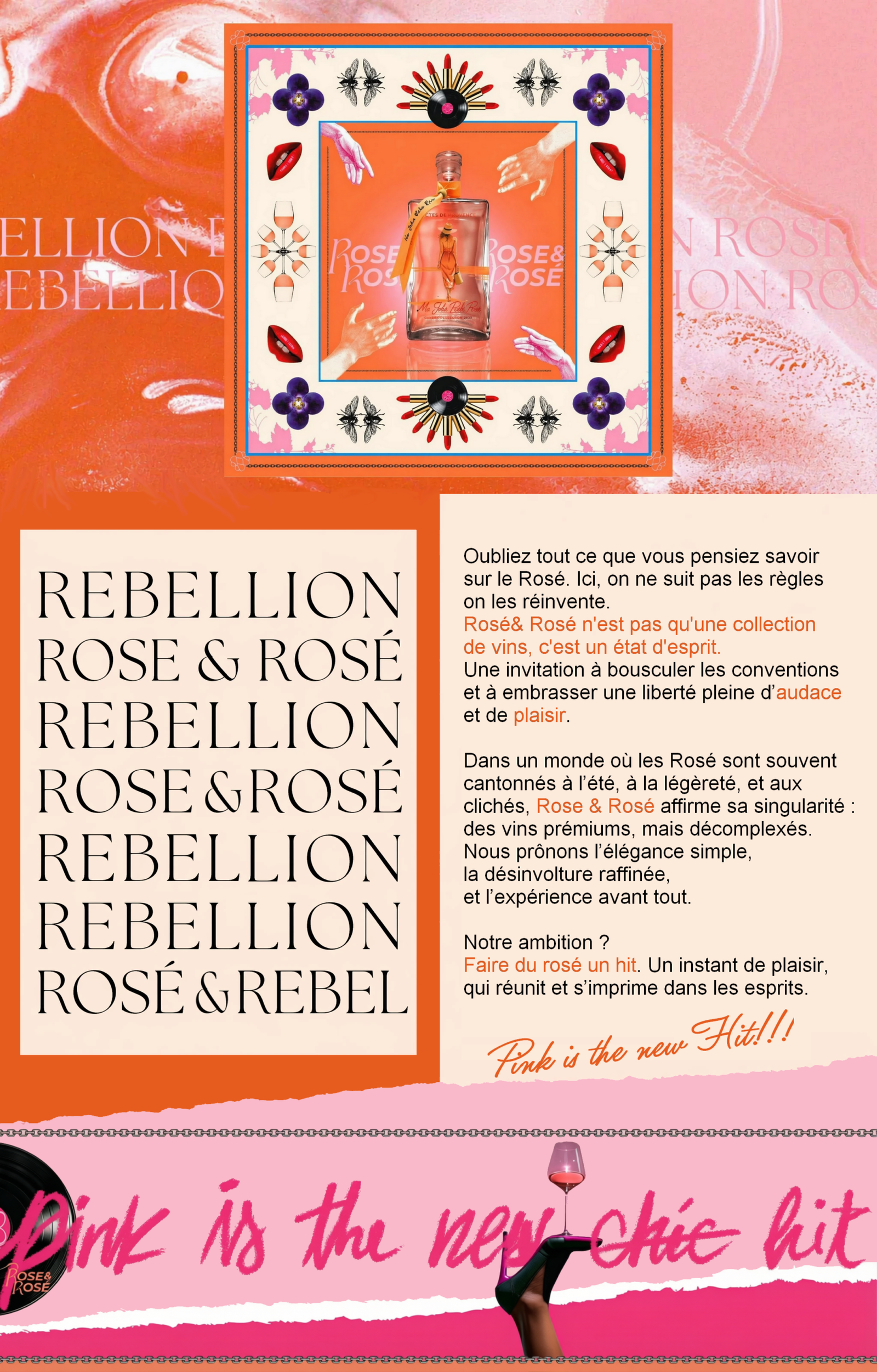 Planche &eacute;ditoriale Rose & Ros&eacute;