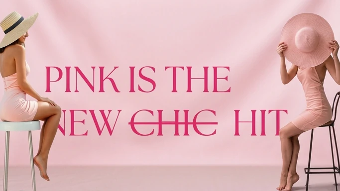 Pink is the new chic hit avec escarpin et verre de ros&eacute;
