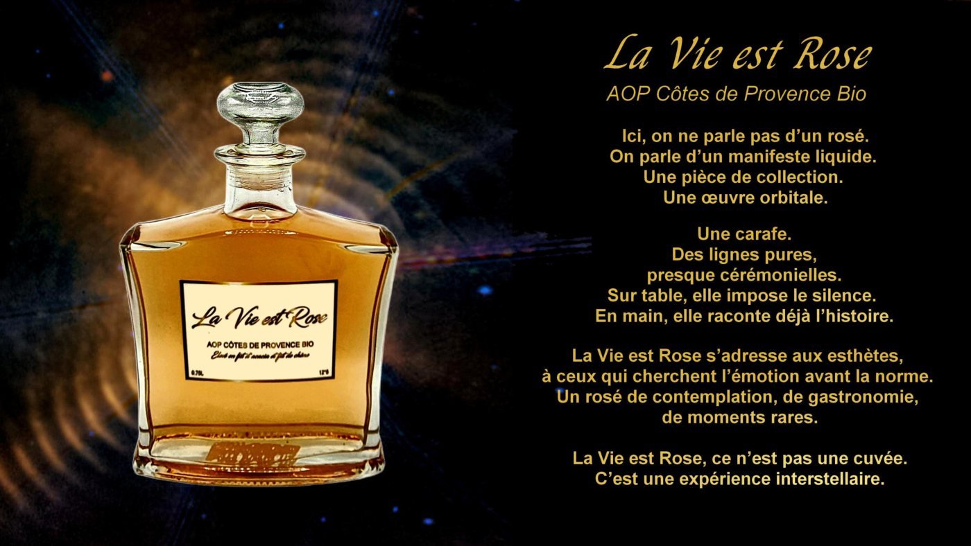 Extrait de fiche produit Rose & Ros&eacute; sur fond noir